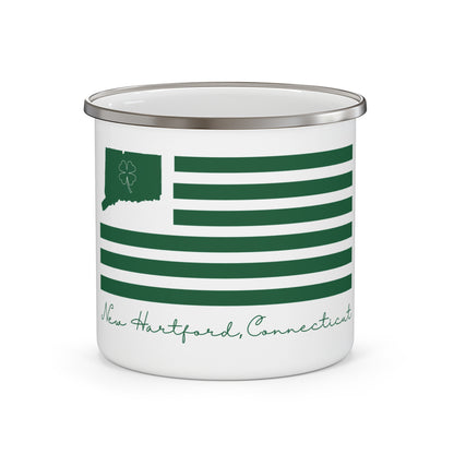 New Hartford Connecticut St. Patrick’s Day Flag Enamel Camping Mug