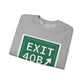 Vintage Exit 40B Merritt Parkway Sign Unisex Heavy Blend™ Crewneck Sweatshirt