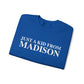 Just a kid from Madison Unisex Heavy Blend™ Crewneck Sweatshirt