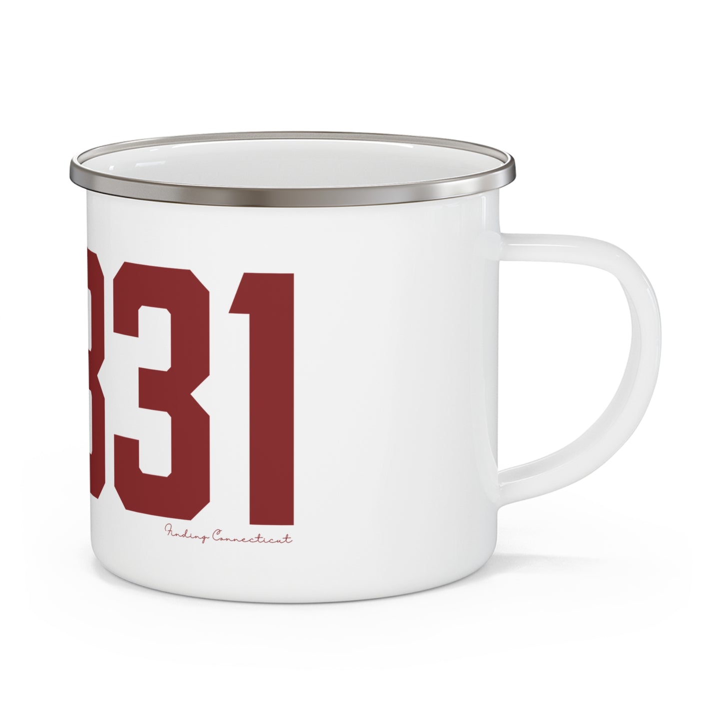 06331 Canterbury Connecticut Zip Code Enamel Camping Mug