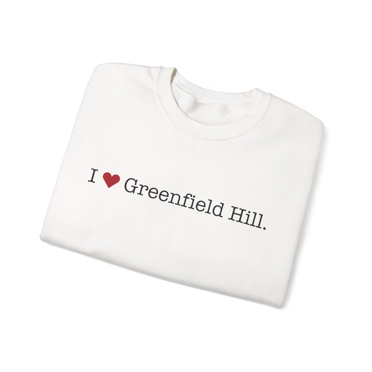 I Heart Greenfield Hill. Unisex Heavy Blend™ Crewneck Sweatshirt