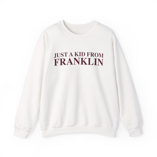 Just a kid from Franklin Unisex Heavy Blend™ Crewneck Sweatshirt