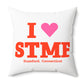 I Heart STMF Spun Polyester Square Pillow
