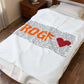 Ridgefield Love Velveteen Plush Blanket