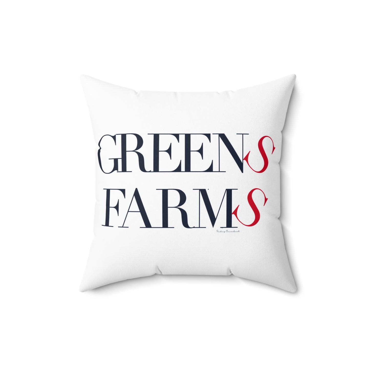 41 Tilt Greens Farms Spun Polyester Square Pillow