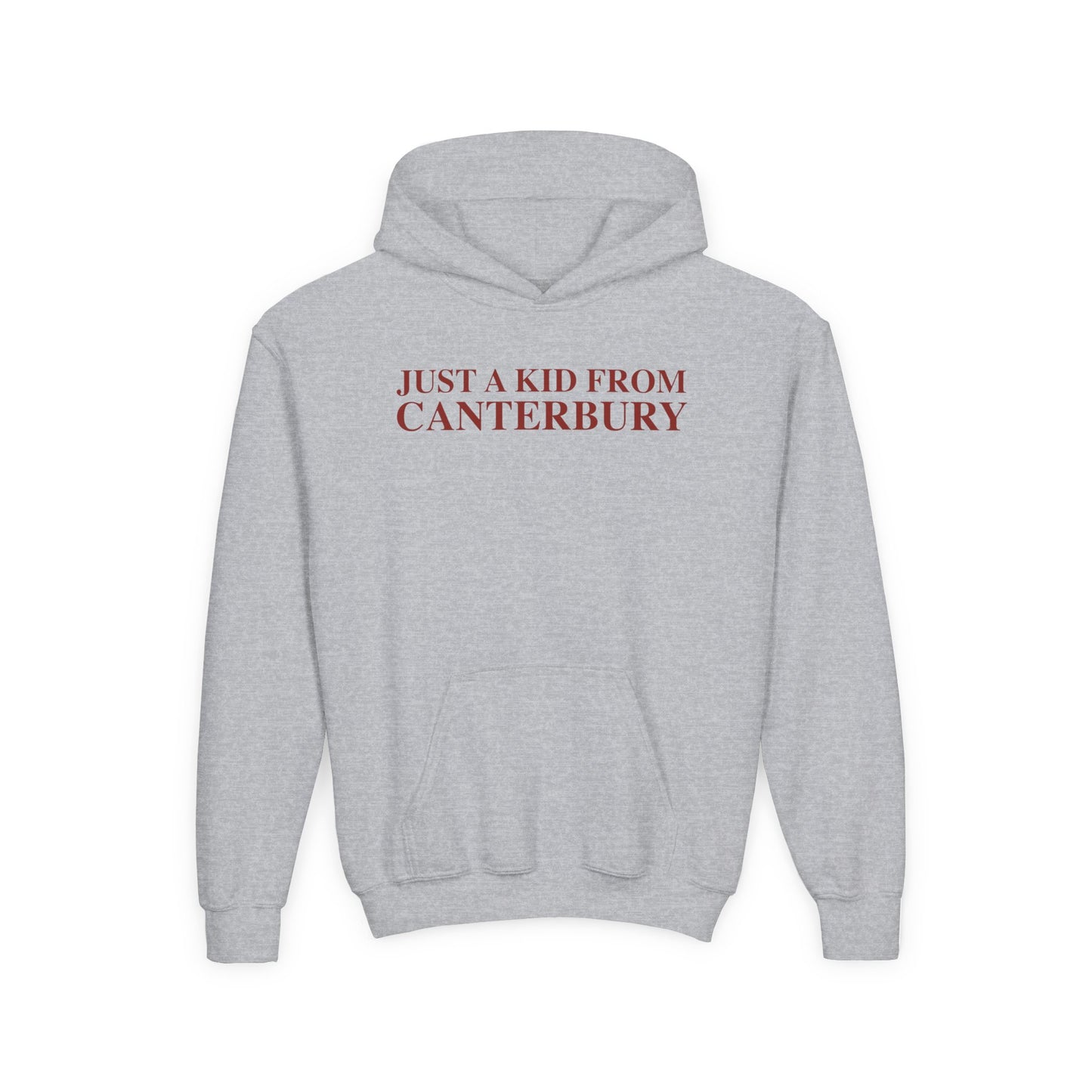 Just a kid from Canterbury Youth Heavy Blend Hooded Sweatshirt