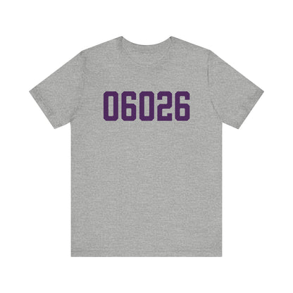 06026 East Granby Connecticut Zip Code Unisex Jersey Short Sleeve T-Shirt
