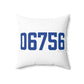 06756 Goshen Connecticut Zip Code Polyester Square Pillow