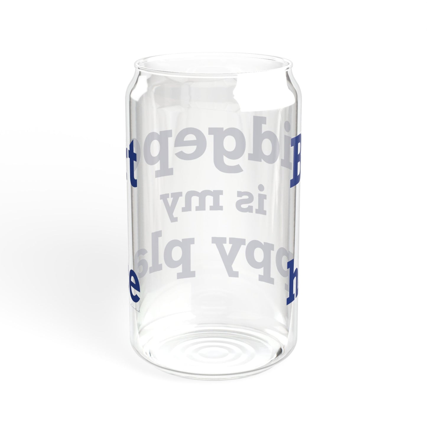 Bridgeport Is My Happy Place Sipper Glass, 16oz