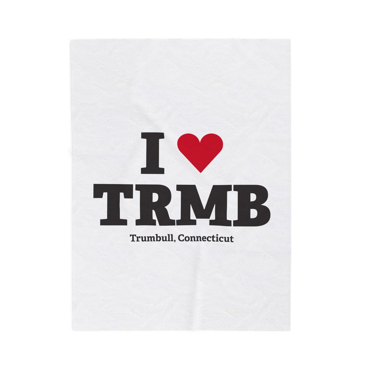 I Heart TRMB Velveteen Plush Blanket