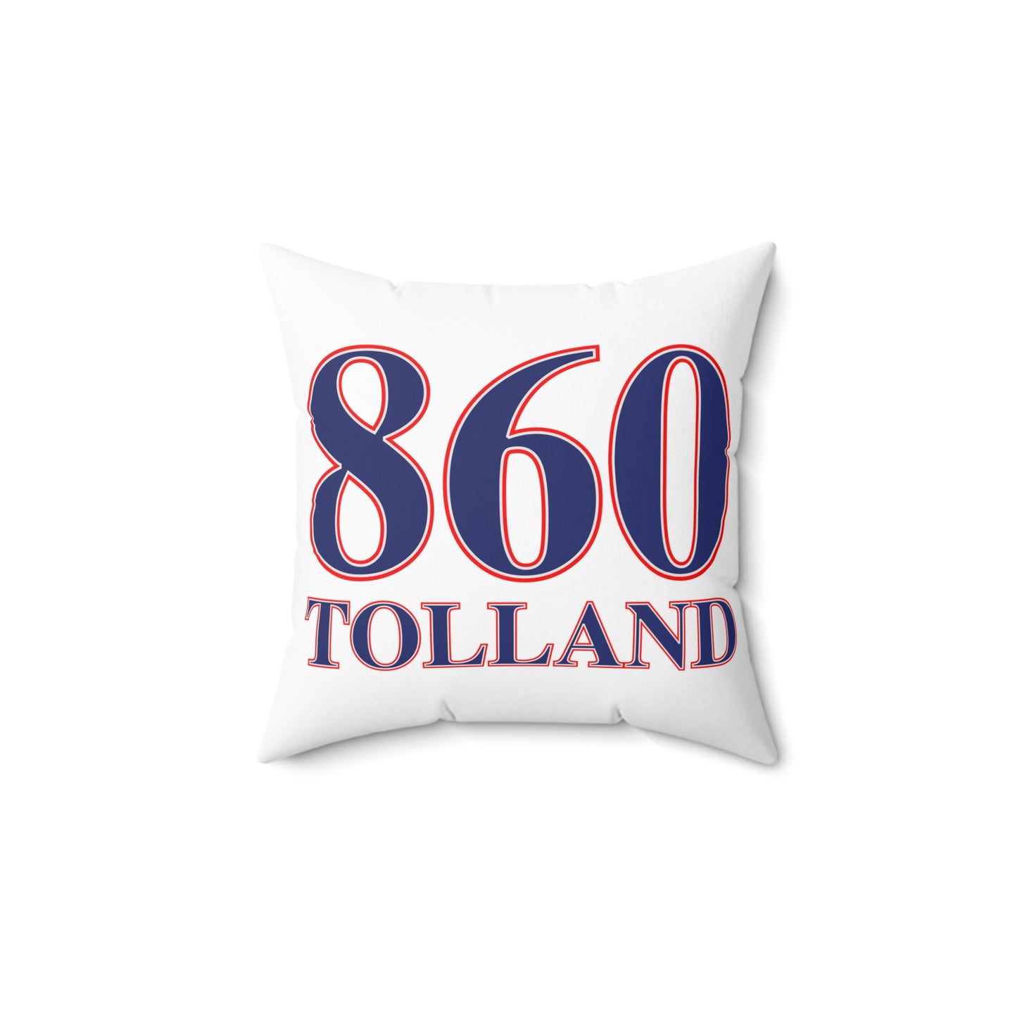 860 Tolland Red, White & Blue Spun Polyester Square Pillow