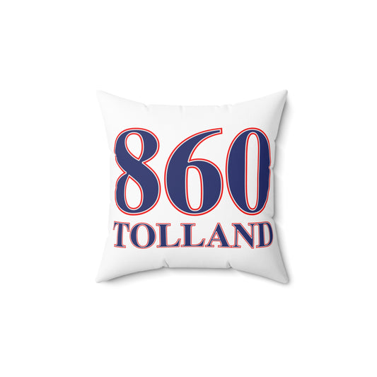 860 Tolland Red, White & Blue Spun Polyester Square Pillow