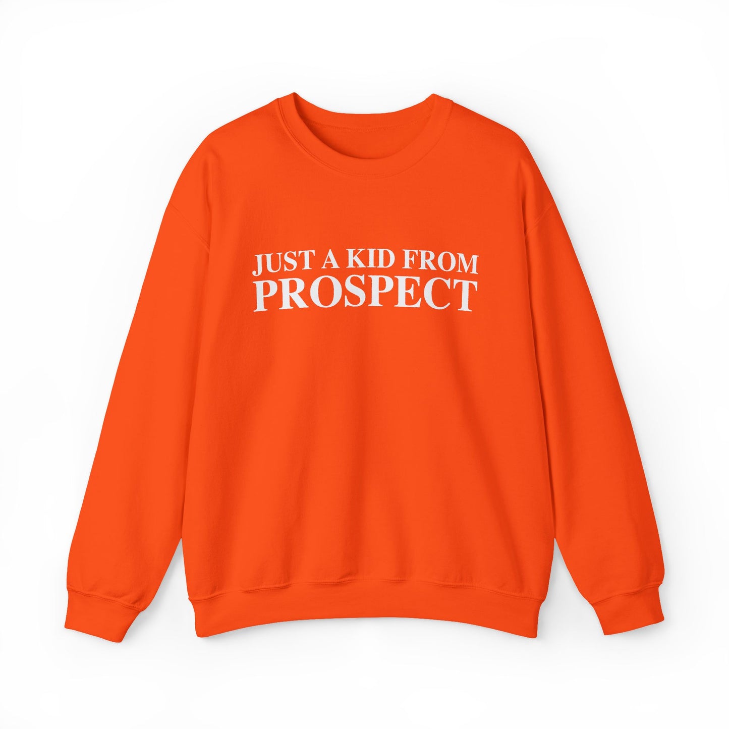Just a kid from Prospect Unisex Heavy Blend™ Crewneck Sweatshirt