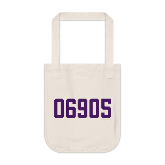 06905 Stamford Connecticut Zip Code Organic Canvas Tote Bag
