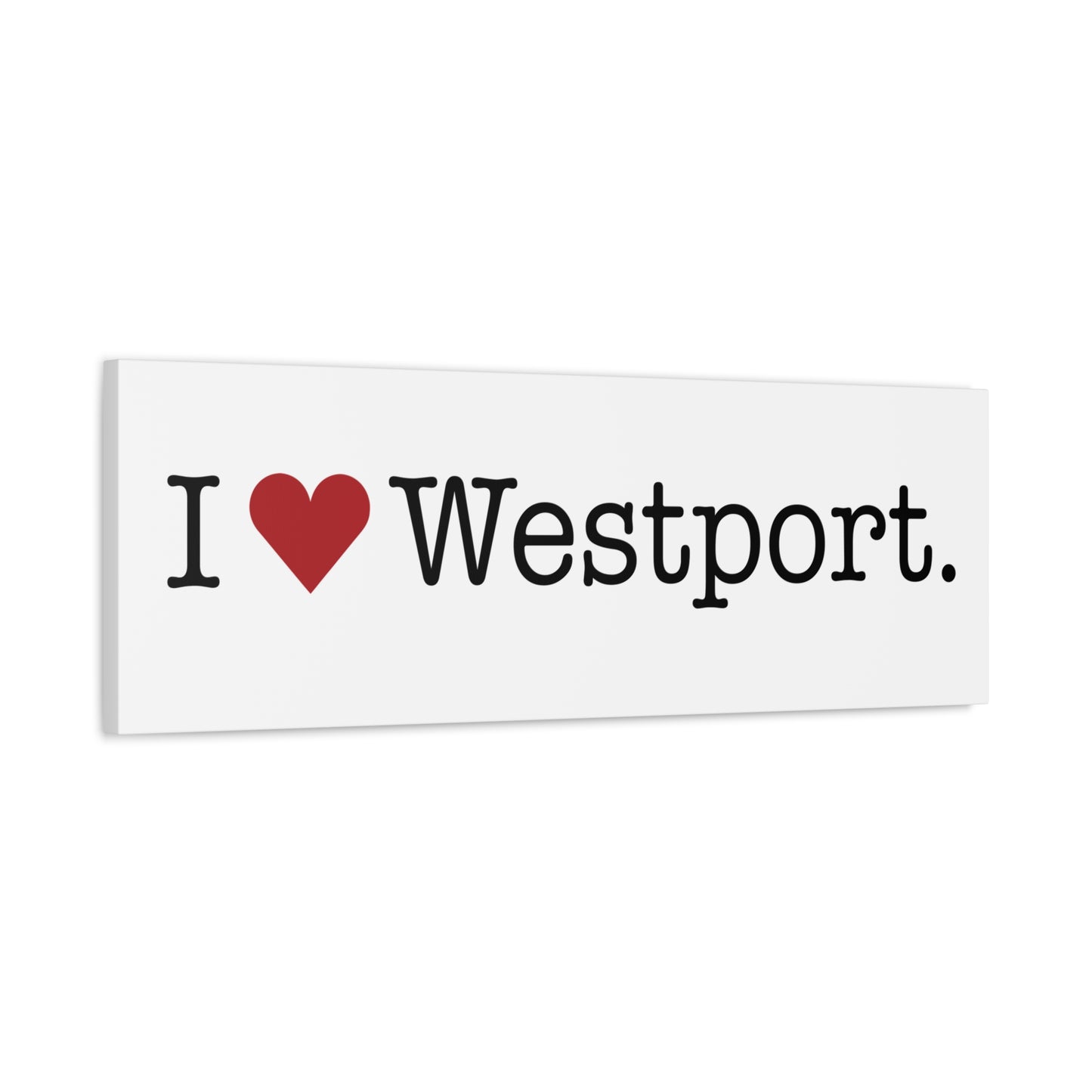 I Heart Westport. Matte Canvas, Stretched, 1.25"