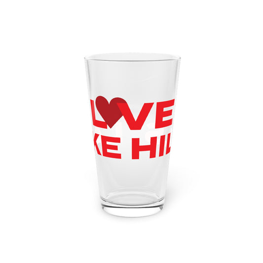 Love Lake Hills Pint Glass, 16oz