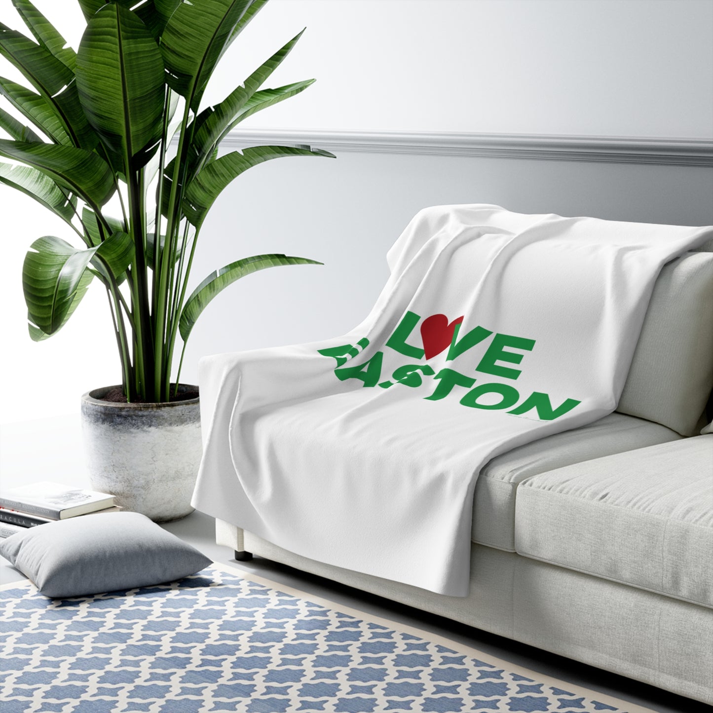 Love Easton Sherpa Fleece Blanket