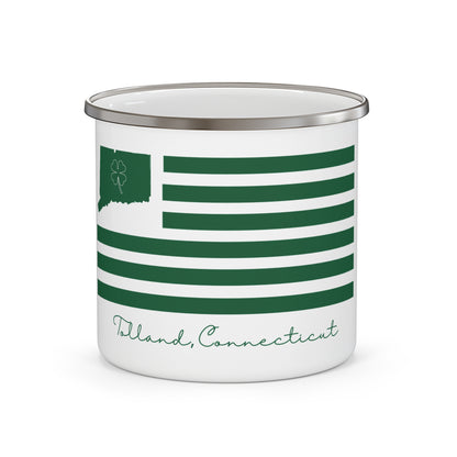 Tolland Connecticut St. Patrick’s Day Flag Enamel Camping Mug