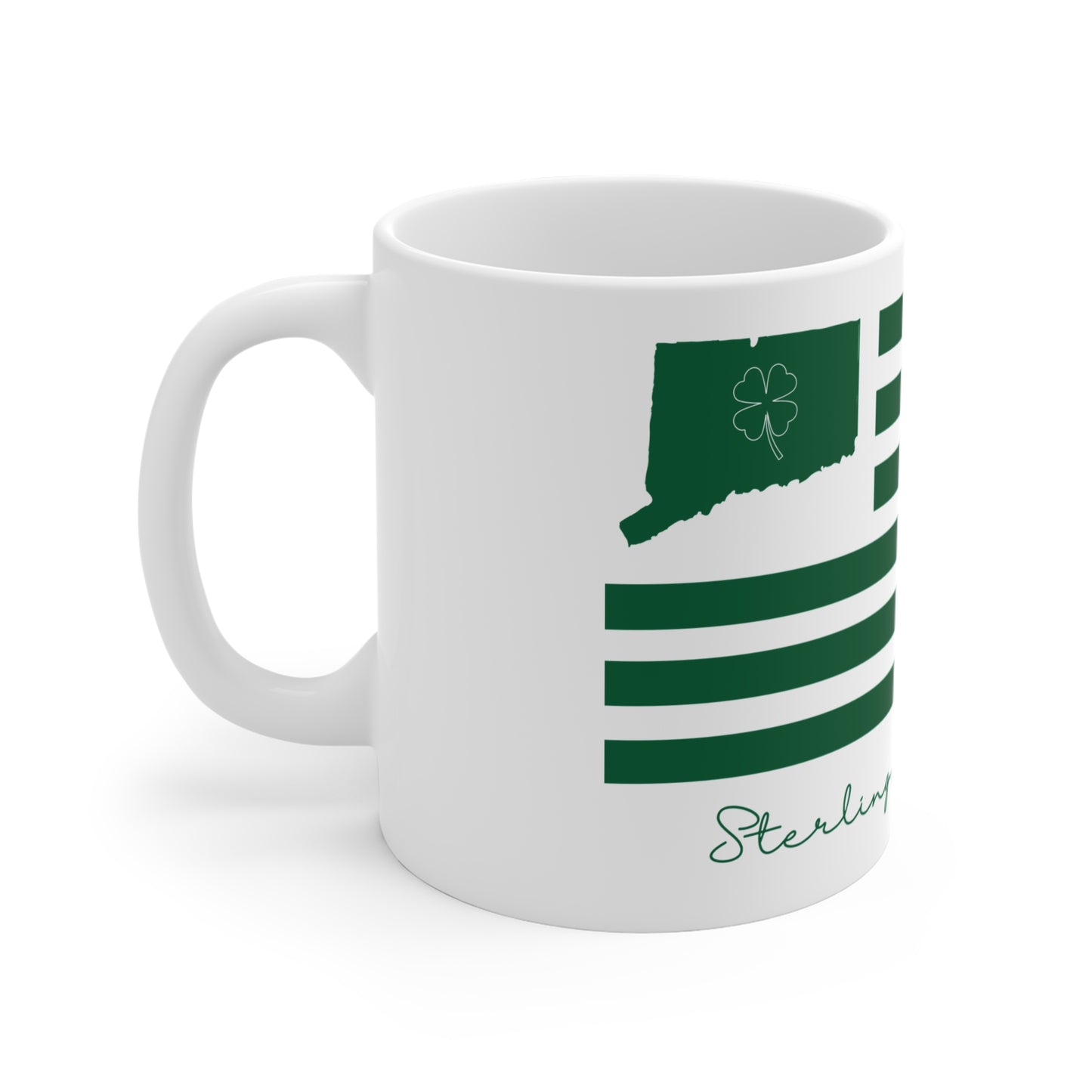 Sterling Connecticut St. Patrick’s Day Flag Mug 11oz