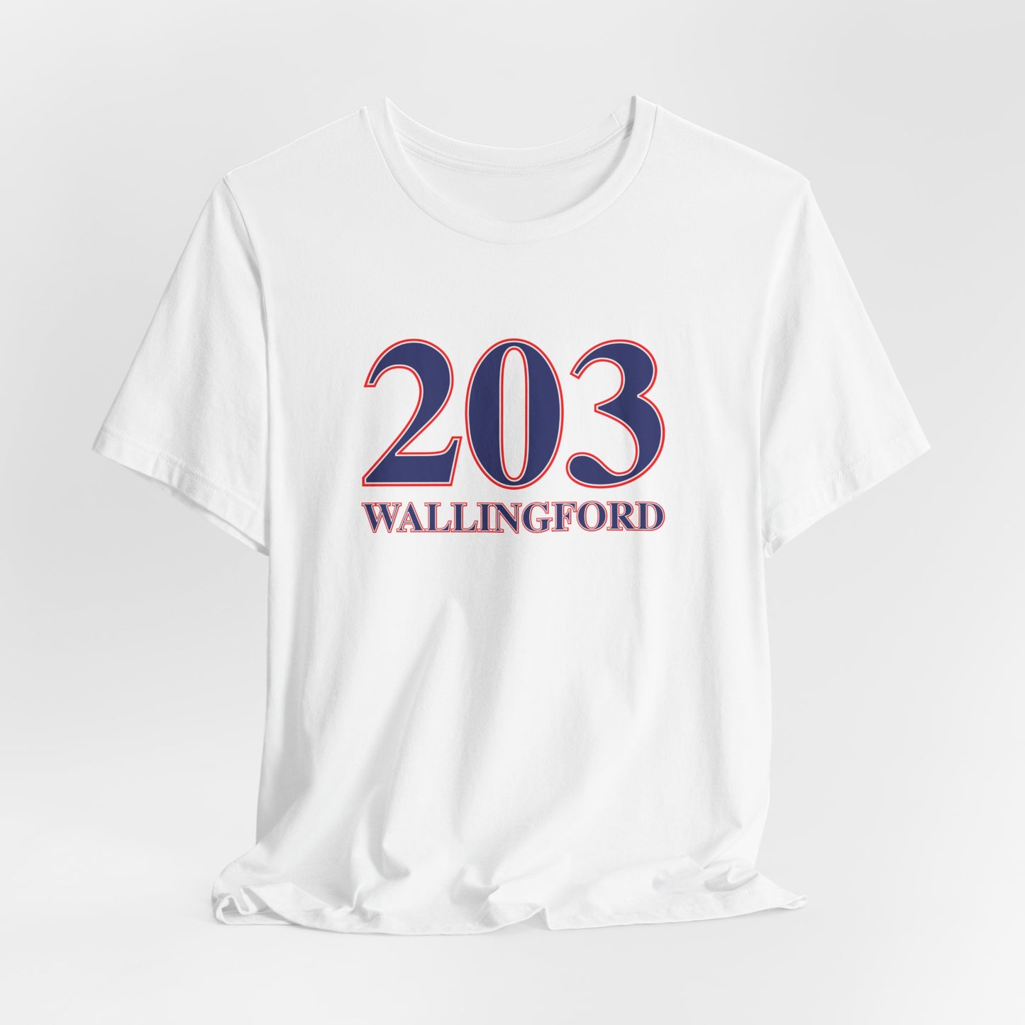 203 Wallingford Red White & Blue Unisex Jersey Short Sleeve T-Shirt
