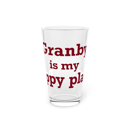 Granby is My Happy Place Pint Glass, 16oz