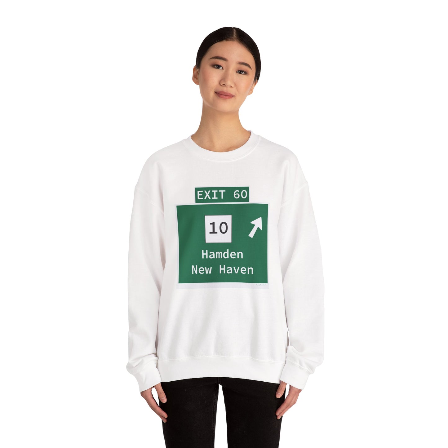 Vintage WCP Exit 60 Sign Unisex Heavy Blend™ Crewneck Sweatshirt