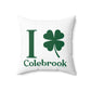 I Clover Colebrook Spun Polyester Square Pillow