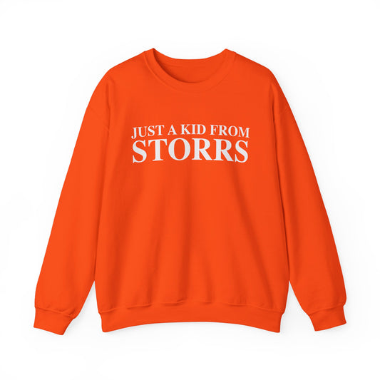 Just a kid from Storrs Unisex Heavy Blend™ Crewneck Sweatshirt