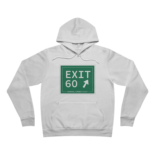 Vintage Exit 60 WCP Sign Unisex Sponge Fleece Pullover Hoodie