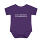 Just a kid from Wethersfield Infant Baby Rib Bodysuit