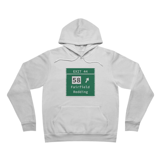 Vintage Merritt Parkway Exit 44 Sign Unisex Sponge Fleece Pullover Hoodie