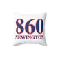 860 Newington Red, White & Blue Spun Polyester Square Pillow