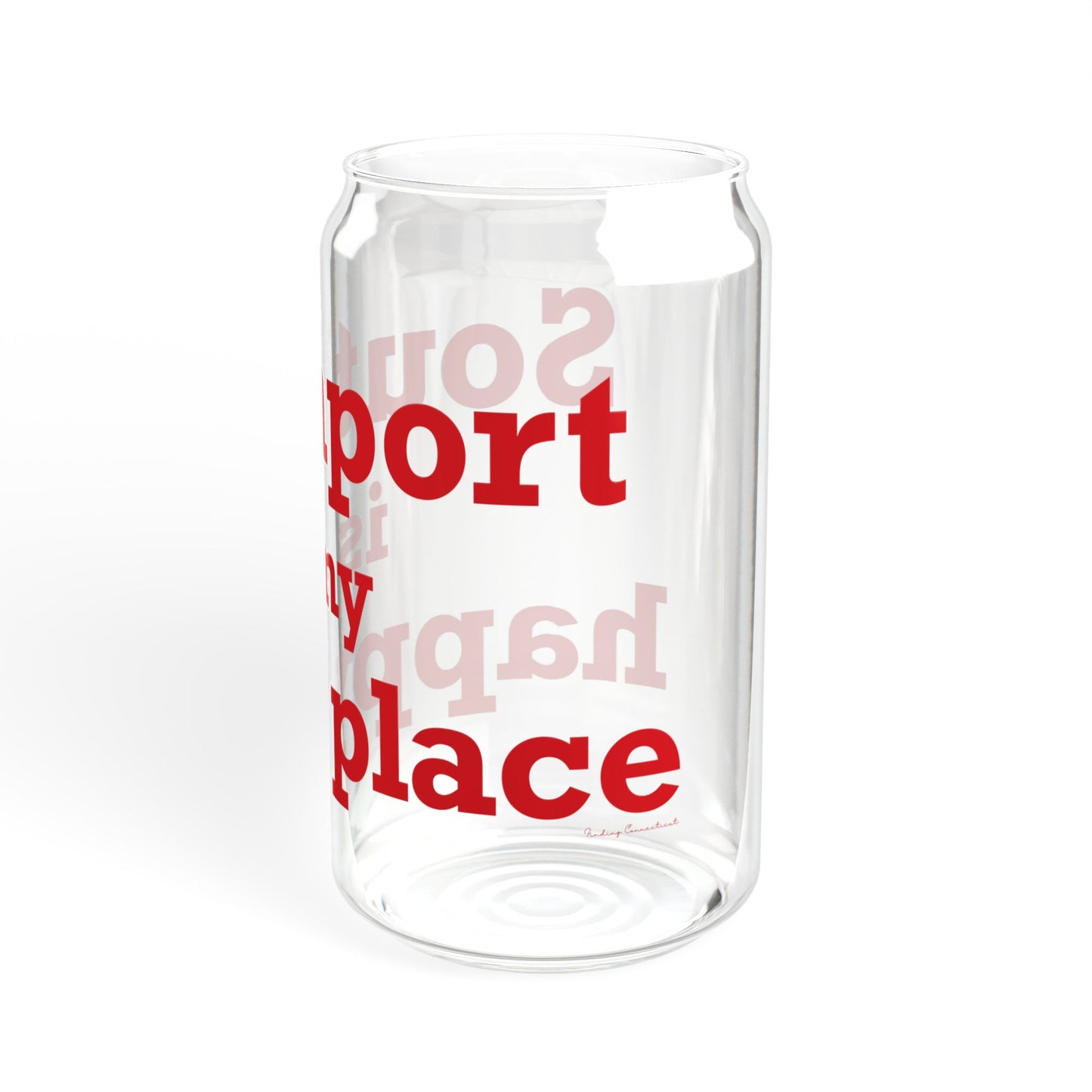 Southport is My Happy Place Sipper Glass, 16oz