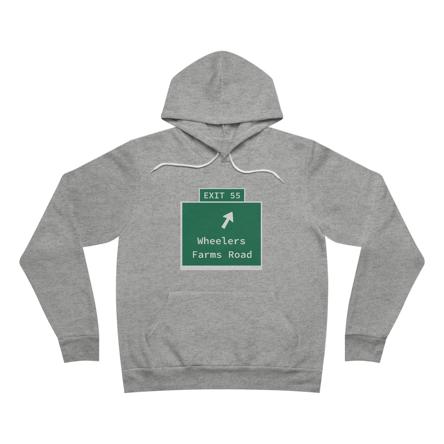 Vintage WCP Exit 55 Sign  Sponge Fleece Pullover Hoodie