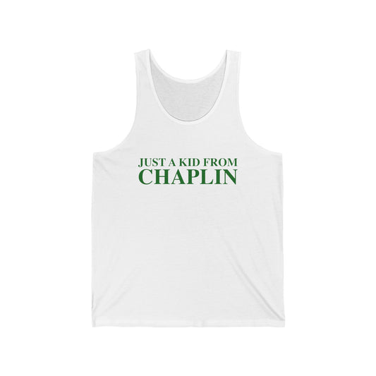 Just a kid from Chaplin Unisex Jersey Tank Top