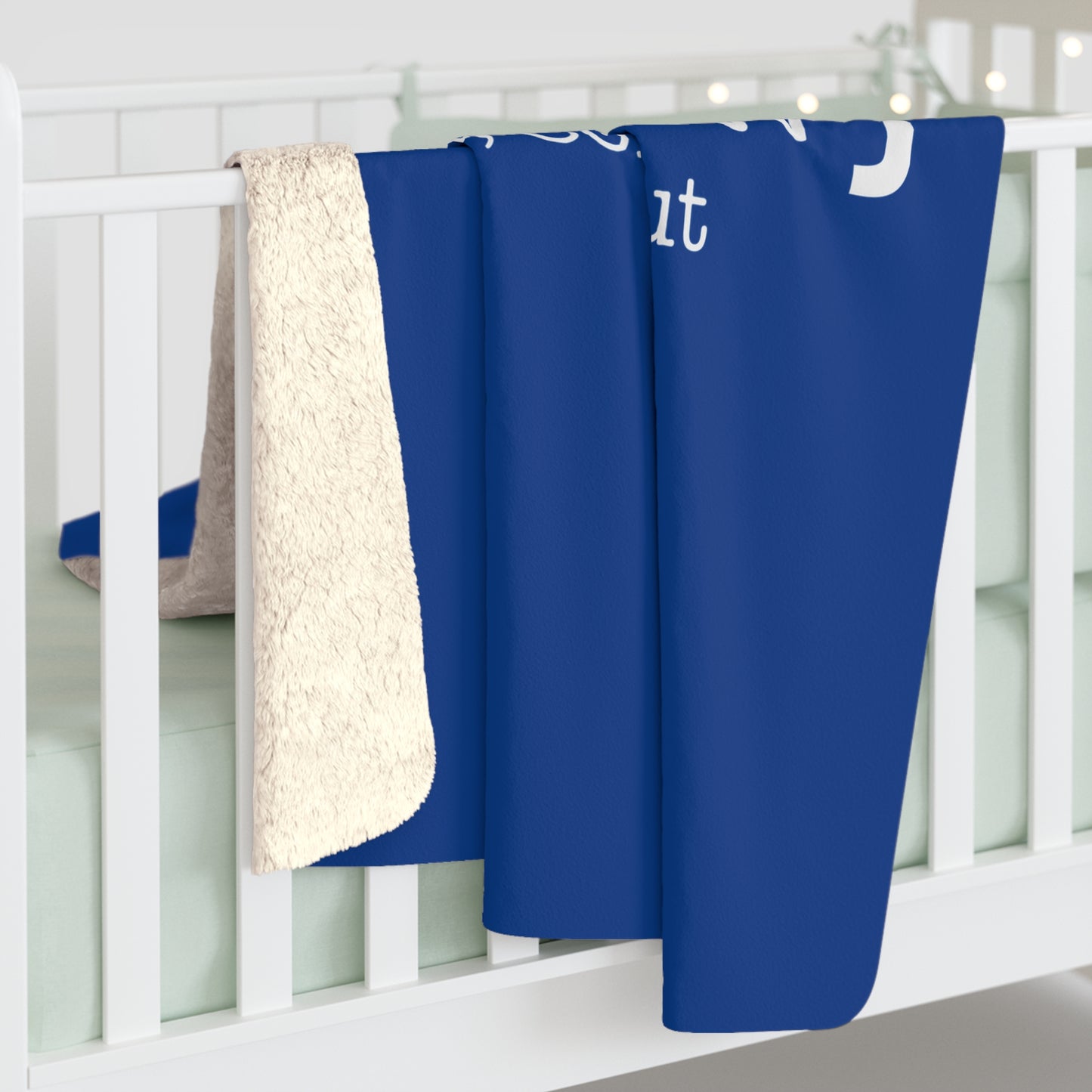 Darien Coordinates Sherpa Fleece Blanket