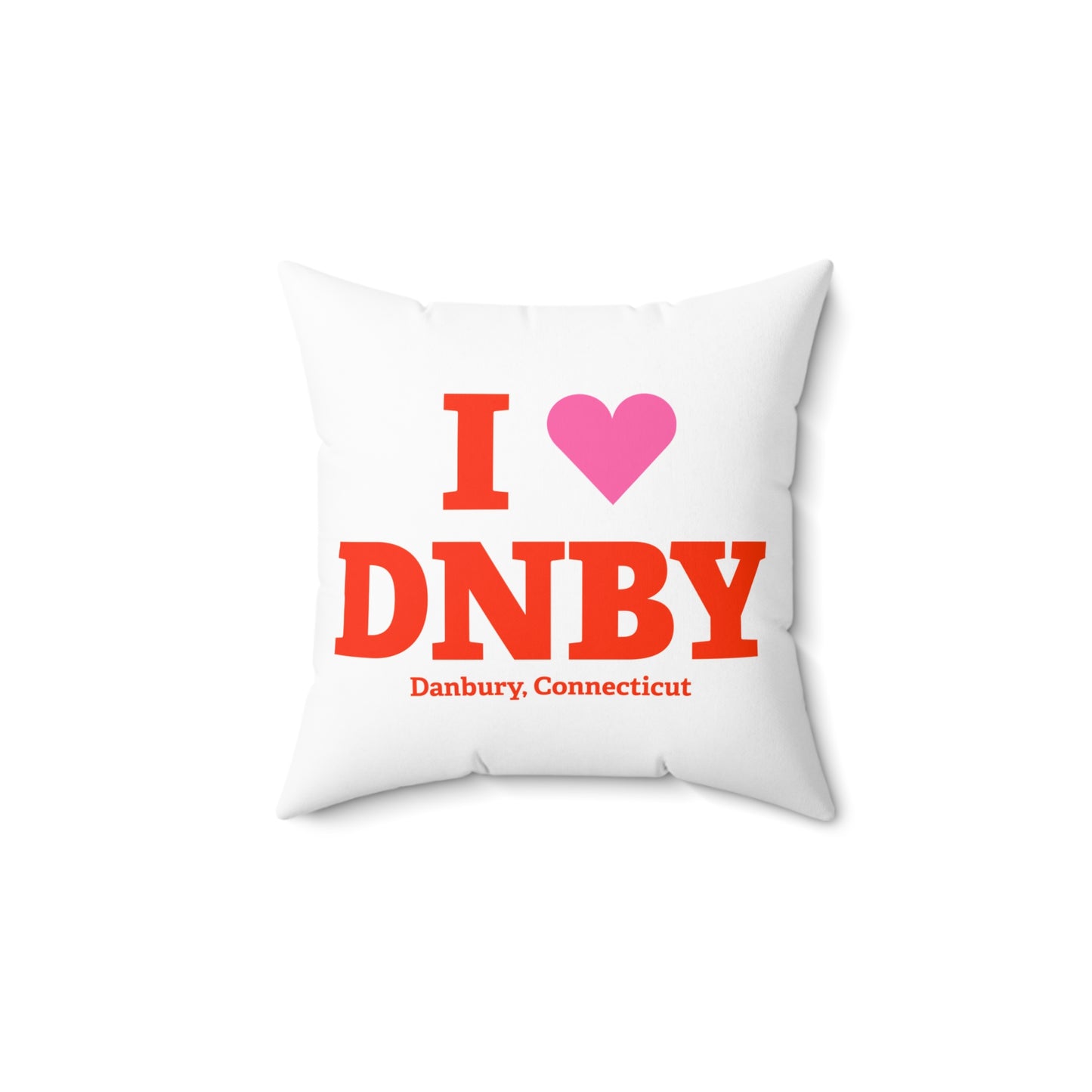 I Heart DNBY Spun Polyester Square Pillow