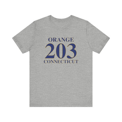 Orange 203 Connecticut Jersey Short Sleeve T-Shirt