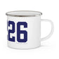 06226 Willimantic Connecticut Zip Code Enamel Camping Mug