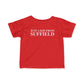 Just a kid from Suffield Infant Fine Jersey T-Shirt
