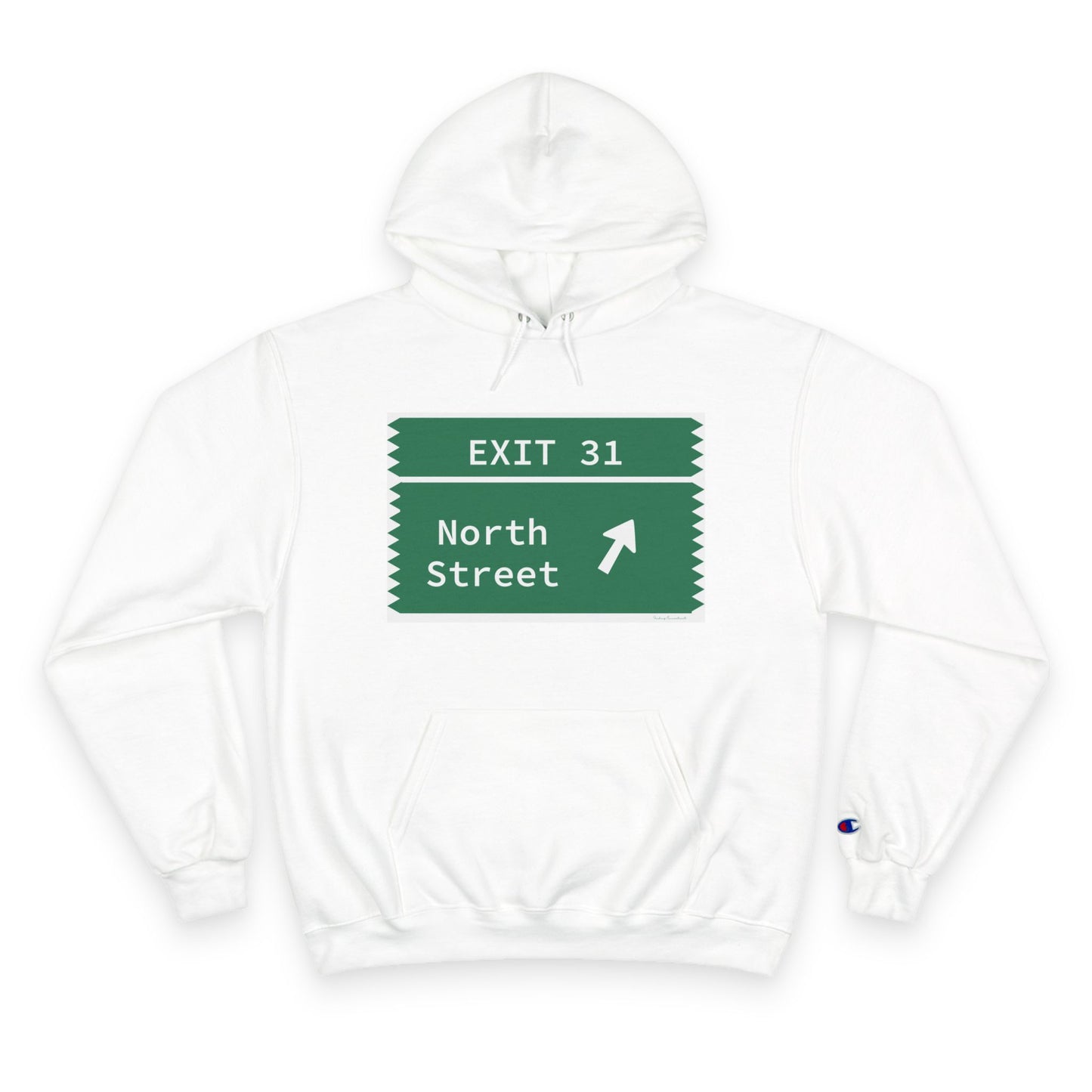 Vintage Merritt Parkway Exit 31 Sign Champion Hoodie