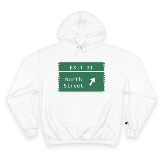 Vintage Merritt Parkway Exit 31 Sign Champion Hoodie