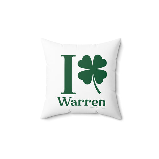 I Clover Warren Spun Polyester Square Pillow