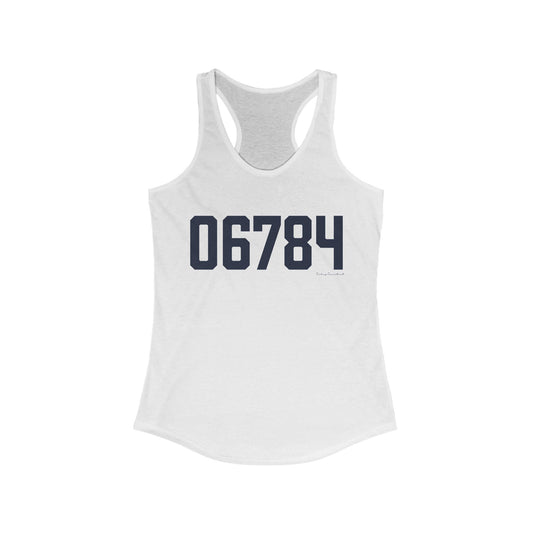 06784 Sherman Connecticut Zip Code Women's Ideal Racerback Tank Top