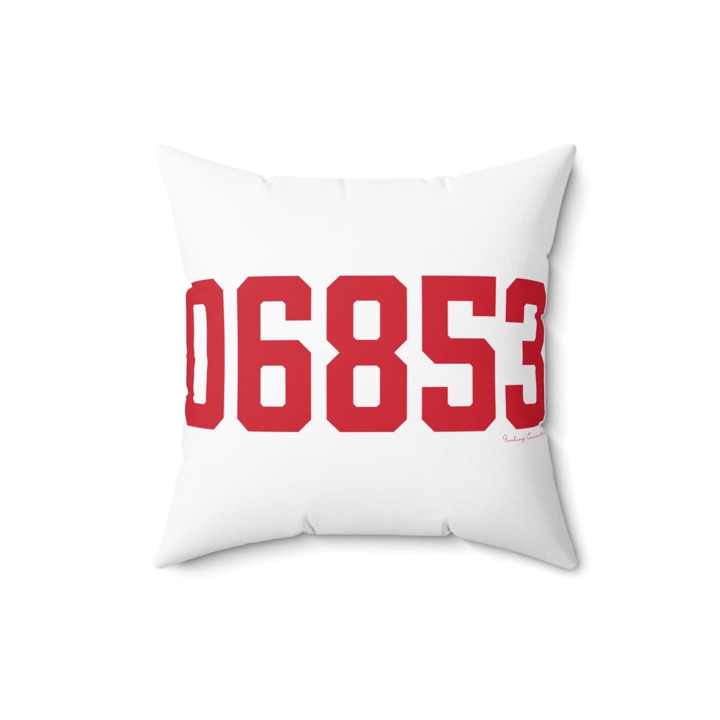 06853 Norwalk Connecticut Zip Code Spun Polyester Square Pillow