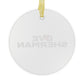 Love Sherman Glass Ornaments