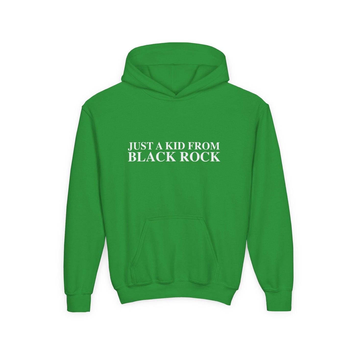 Just a kid from Black Rock Youth Heavy Blend Hooded Sweatshirt