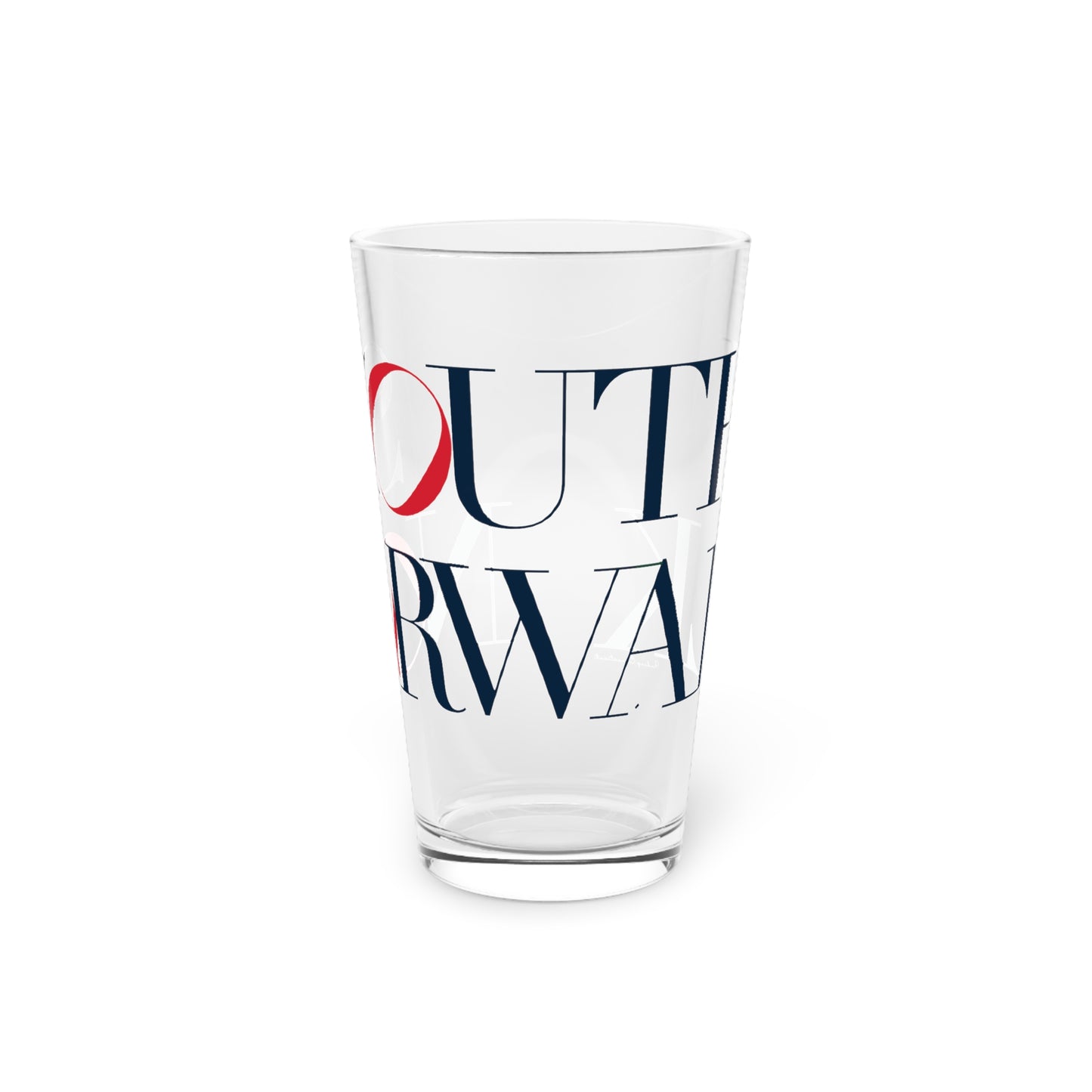 41 Tilt South Norwalk Pint Glass, 16oz