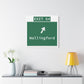 Vintage WCP Exit 64 Sign Matte Canvas, Stretched, 1.25"