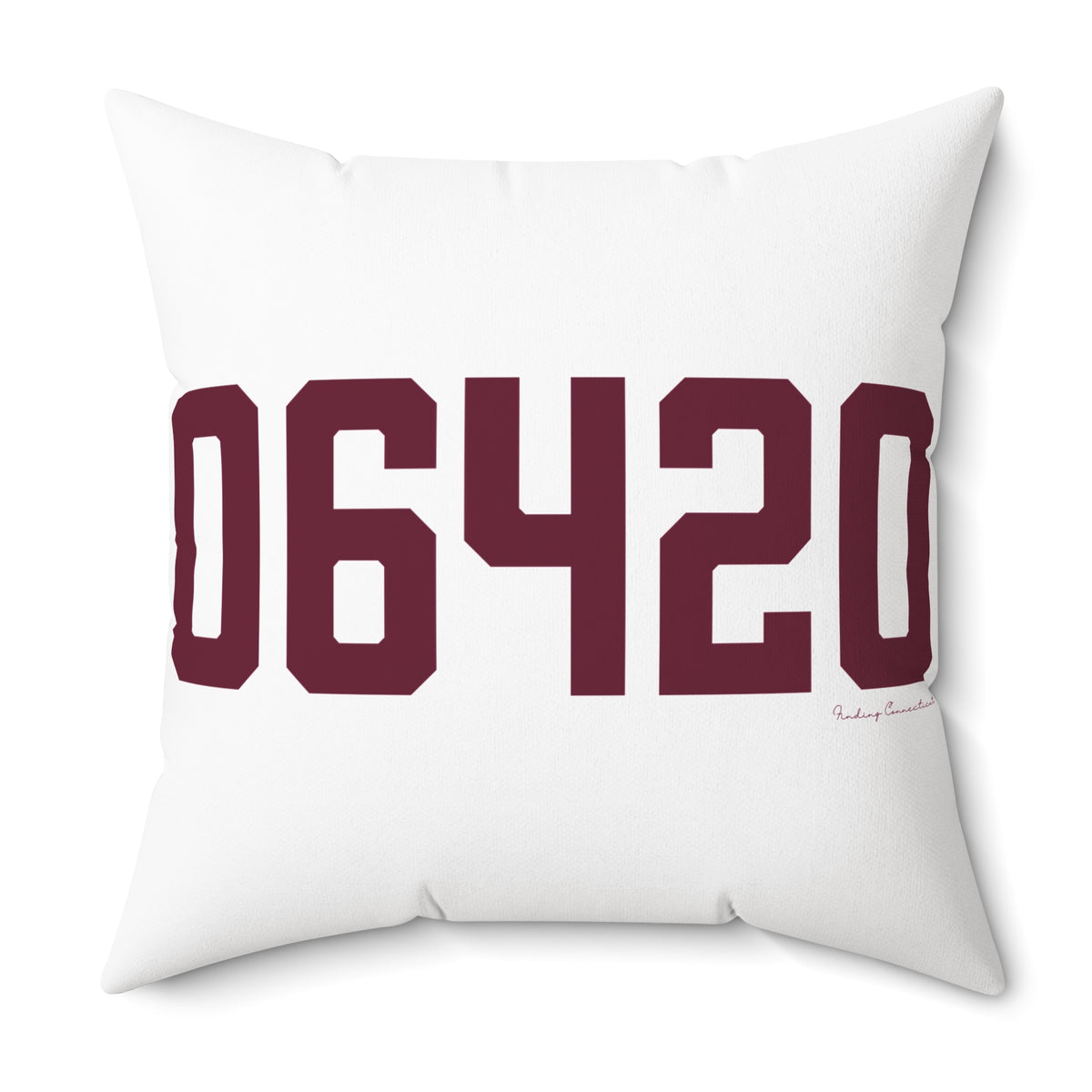 06420 Salem Connecticut Zip Code Spun Polyester Square Pillow